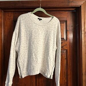Rails Cream Leopard Print Sweater